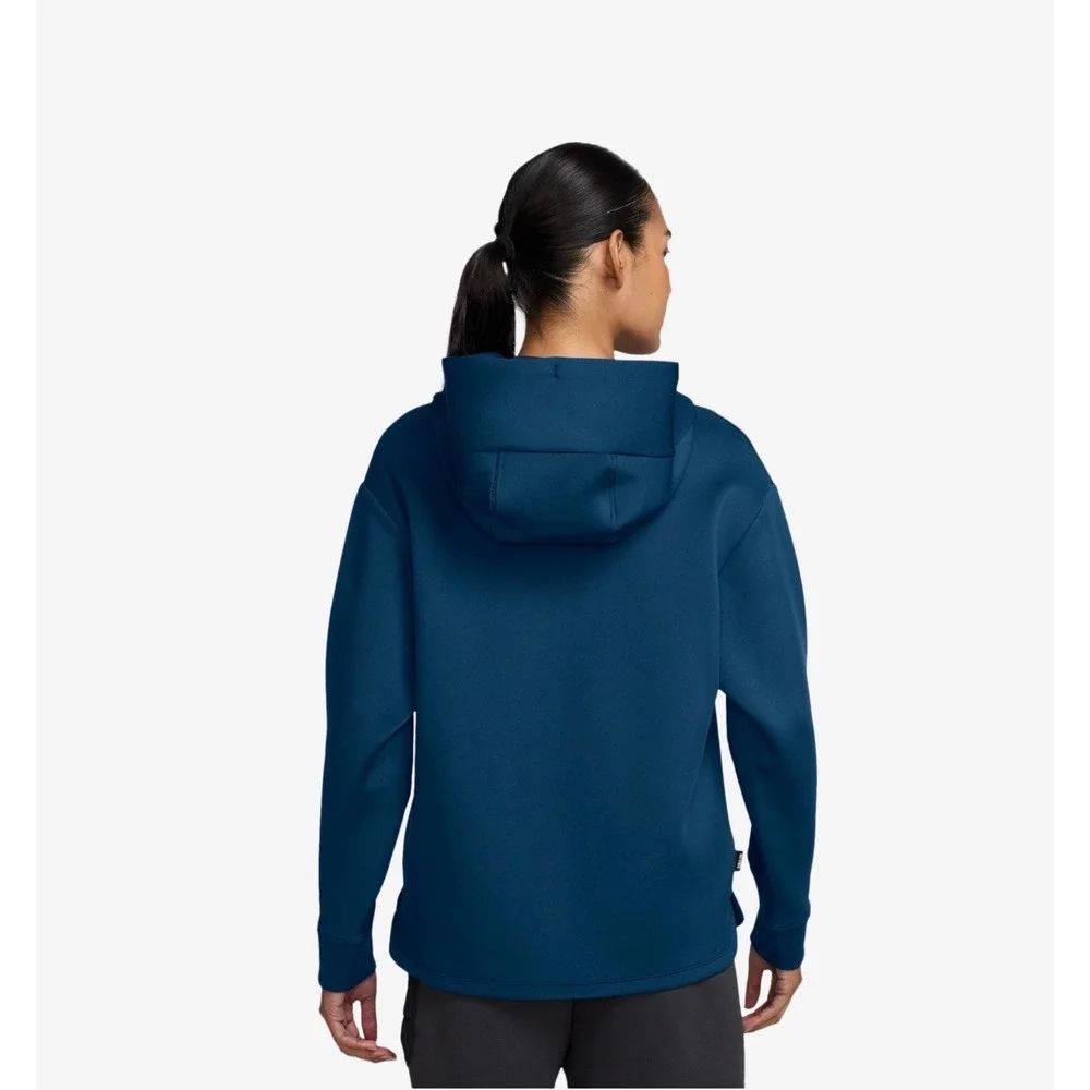 Nike women's hoodie Medium Sabrina full zip dri-fit NWT teal‎ blue jacket
